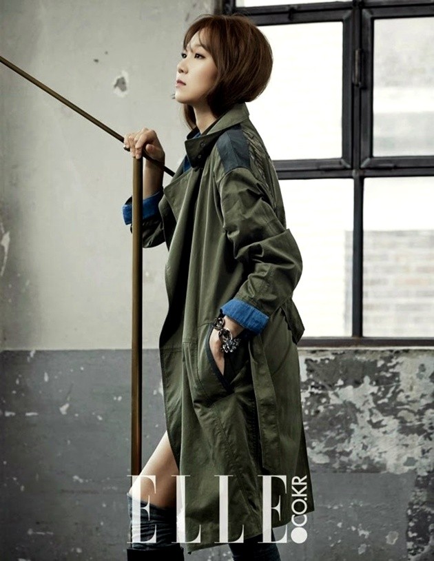 Gambar Foto Gong Hyo Jin di Majalah Elle Korea Edisi September 2014