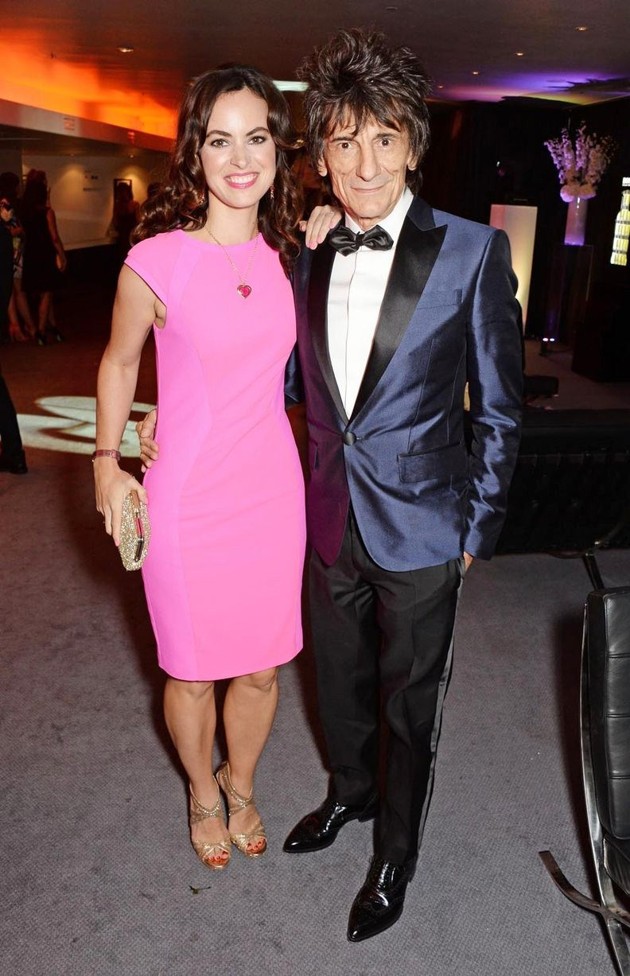 Gambar Foto Sally Wood dan Ronnie Wood Hadir di GQ Men of The Year Awards 2014