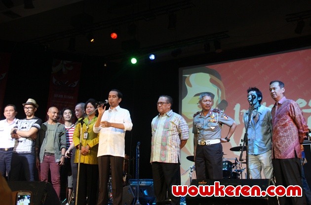 Gambar Foto Jokowi Hadir di Launching Single 'Indonesia WOW!'