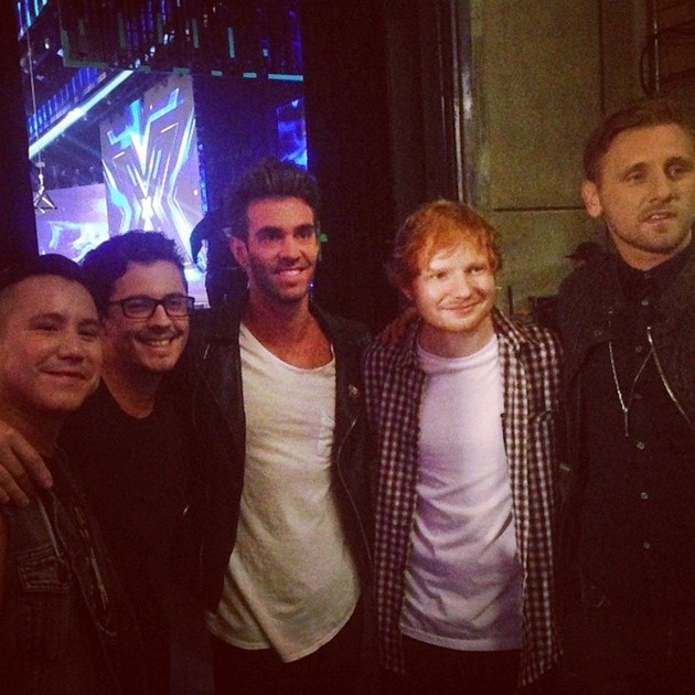 Gambar Foto American Authors Bersama Ed Sheeran