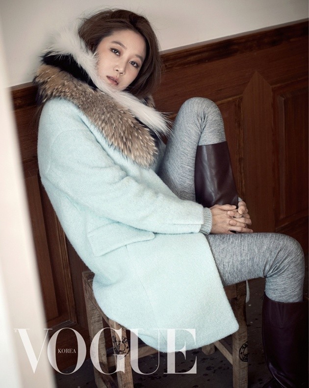 Gambar Foto Gong Hyo Jin di Majalah Vogue Korea Edisi November 2014