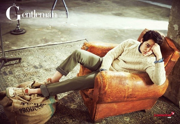 Gambar Foto Kim Bum di Majalah Gentleman Korea Edisi Oktober 2014