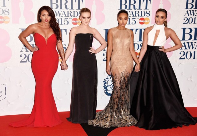 Gambar Foto Little Mix di Red Carpet BRIT Awards 2015