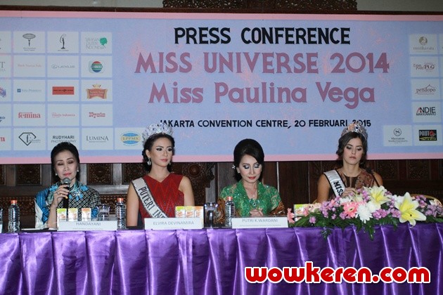 Gambar Foto Press Conference Miss Universe 2014