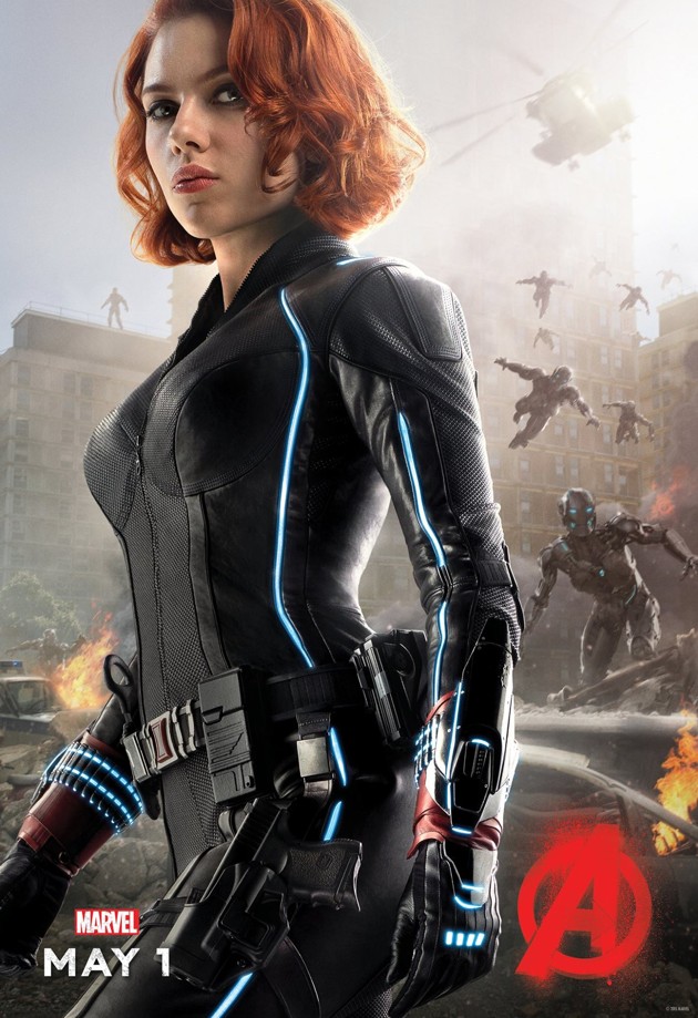 Gambar Foto Poster Karakter Black Widow di Film 'Avengers: Age of Ultron'