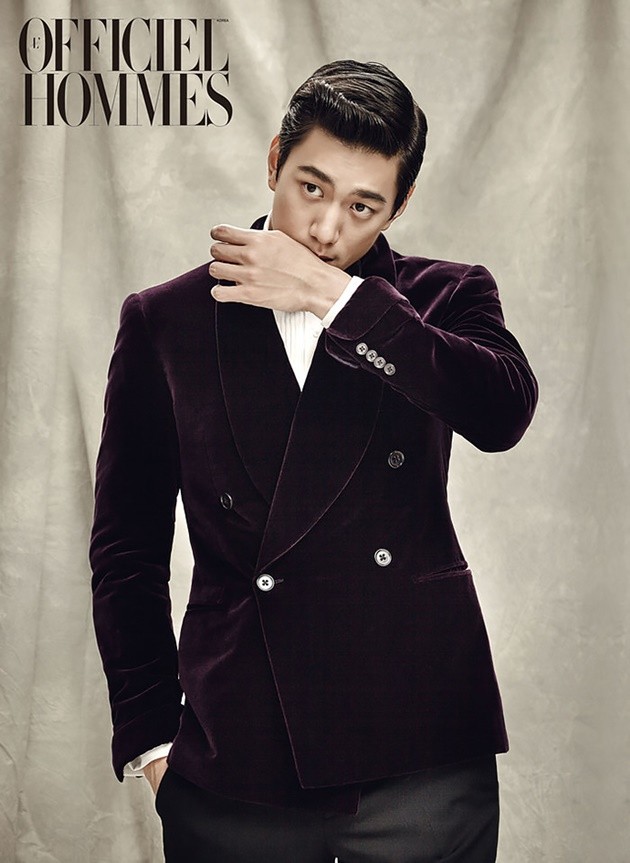 Gambar Foto Sung Joon di Majalah L'Officiel Hommes Korea Edisi Agustus 2015