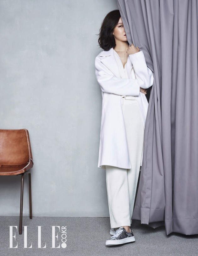 Gambar Foto Gong Hyo Jin di Majalah Elle Edisi Oktober 2015