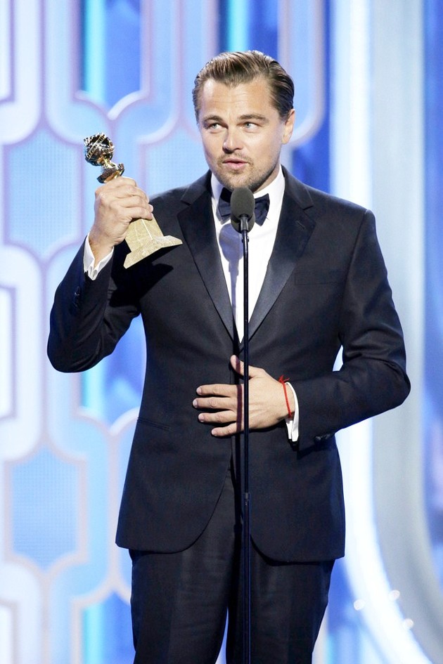 Gambar Foto Leonardo DiCaprio Raih Piala Best Actor in a Motion Picture, Drama