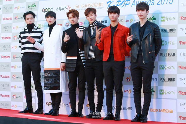 Gambar Foto VIXX di Red Carpet Gaon Chart K-Pop Awards 2016