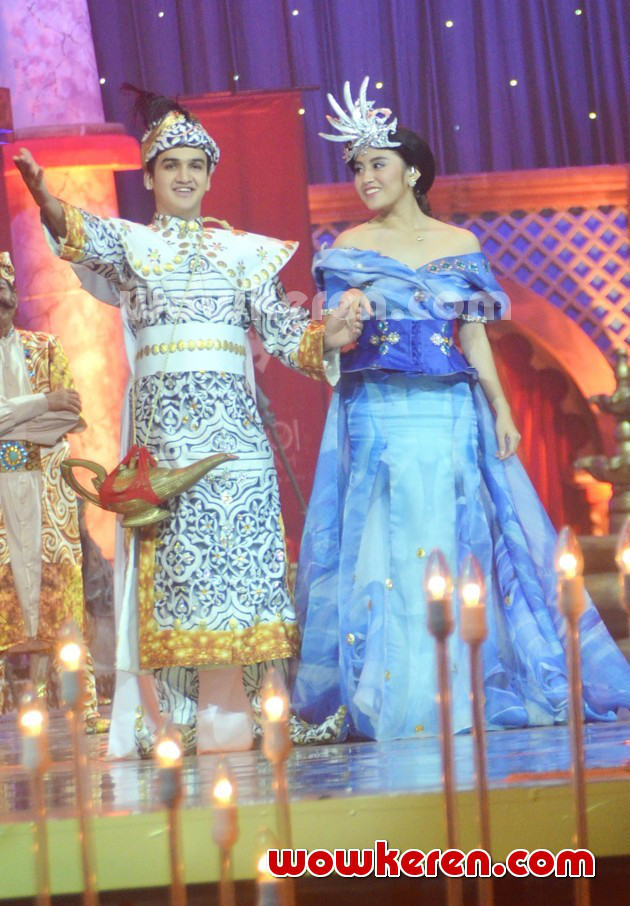 Gambar Foto Faisal Khan dan Nabilah JKT48 di '1001 Kisah 23 Tahun ANTV'
