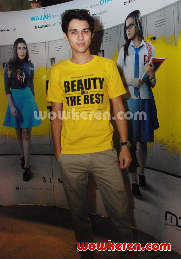 Gambar Foto Maxime Bouttier di Premier Film 'Beauty and The Best'