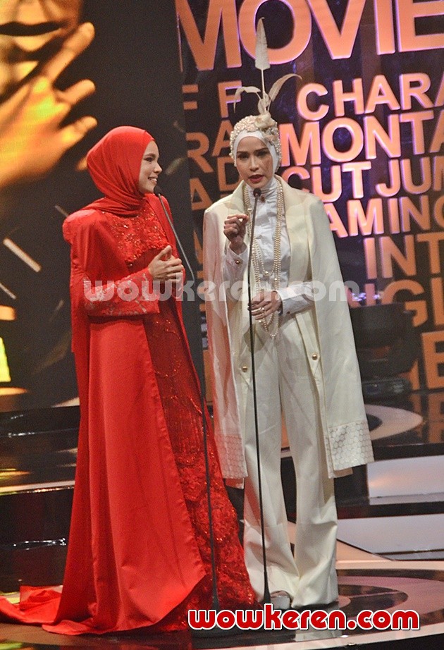 Gambar Foto Dewi Sandra dan Zaskia Adya Mecca di Indonesia Movie Actors Awards 2016