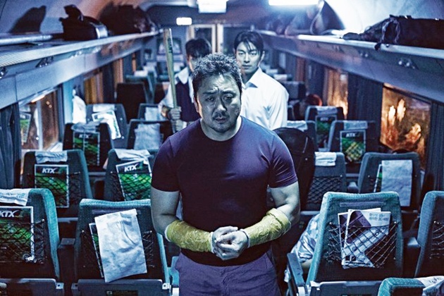 Gambar Foto Ma Dong Seok Menangis di Film 'Train to Busan'