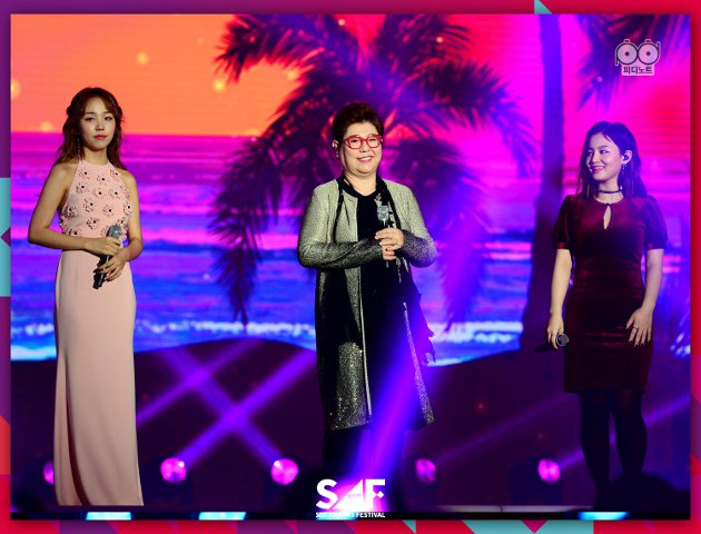Gambar Foto Baek A Yeon, Yang Hee Eun, dan Lee Hi Berkolaborasi di Panggung SBS Gayo Daejun 2016