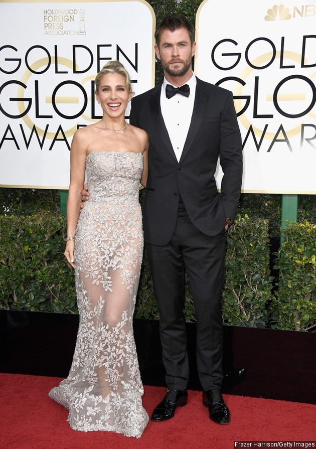 Gambar Foto Elsa Pataky dan Chris Hemsworth Hadiri Golden Globe Awards 2017