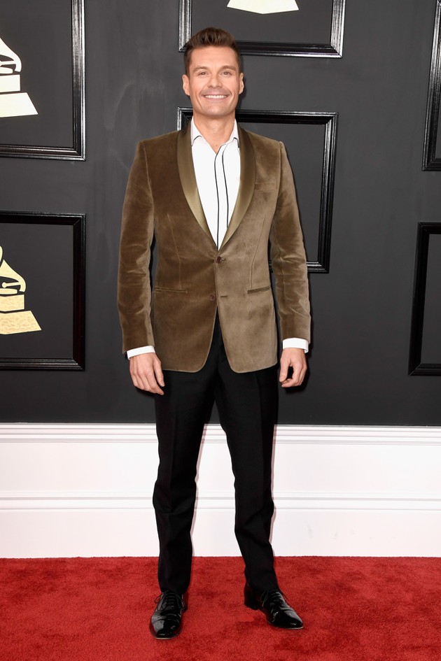 Gambar Foto Ryan Seacrest di Red Carpet Grammy Awards 2017