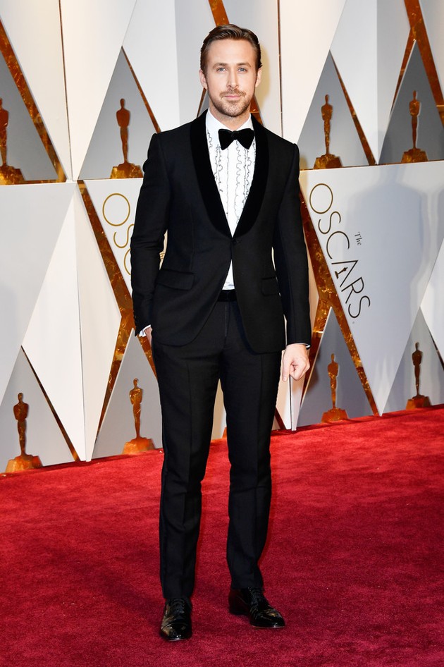 Gambar Foto Ryan Gosling di Red Carpet Oscar 2017