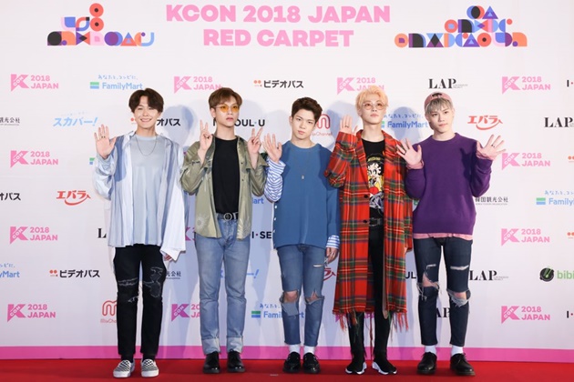 Gambar Foto N.Flying di Red Carpet KCON Jepang 2018