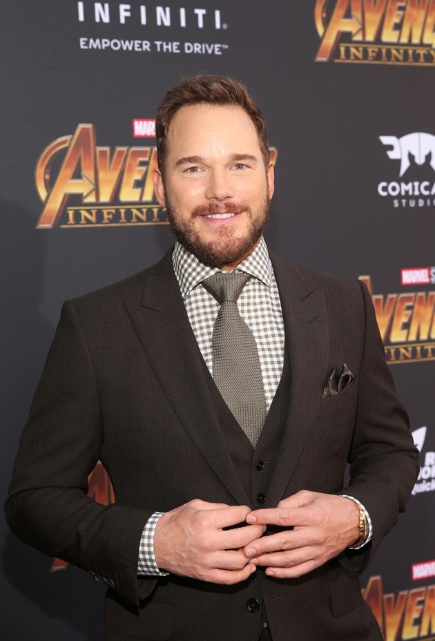 Gambar Foto Chris Pratt hadir di global premiere film 'Avengers: Infinity War'.