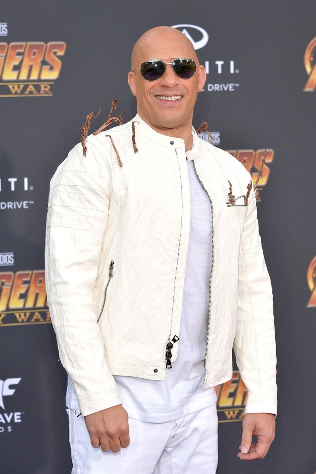Gambar Foto Vin Diesel hadir di global premiere film 'Avengers: Infinity War'.