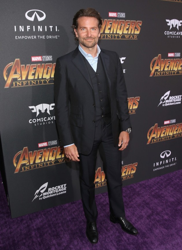Gambar Foto Bradley Cooper hadir di global premiere film 'Avengers: Infinity War'.