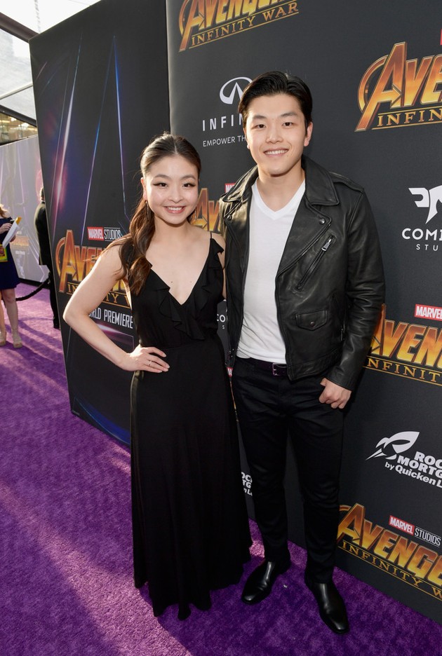 Gambar Foto Maia dan Alex Shibutani hadir di global premiere film 'Avengers: Infinity War'.