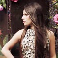 Lea Michelle dalam balutan gaun Valentino di majalah Harper's Bazaar