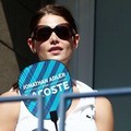 Aktris Ashley Greene ikut menyaksikan pertandingan AS Terbuka