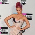 Katy Perry dengan gaun motif China di Red Carpet AMA 2011