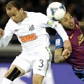 Aksi Pertandingan Barcelona vs. Santos di Final Piala Dunia Antar Klub