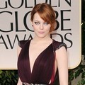 Emma Stone di Red Carpet Golden Globes 2012