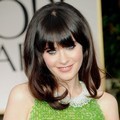 Zooey Deschanel di Red Carpet Golden Globes 2012