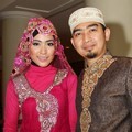 Ustadz Solmed dan April Jasmine di Resepsi Pernikahan Ussy dan Andhika