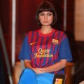 Luna Maya di Launching Akademi Sepakbola FCB Escola Indonesia
