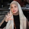 Rachel Maryam di Syukuran Produksi 'Rectoverso'