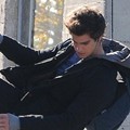 Andrew Garfield Saat Pengambilan 'The Amazing Spider-Man'