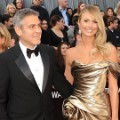 George Clooney dan Stacy Keibler di Red Carpet Oscar 2012