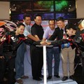 XO-IX di Jumpa Pers Film Animasi 3D 'Dufan Defender'