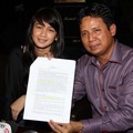 Dhea Imut Didampingi Pengacara di Jumpa Pers Somasi Kepada Rumah Produksi 'Aliya'