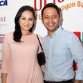 Mona Ratuliu dan Indra Brasco Seusai Pementasan Kabaret Oriental