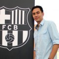 Darius Sinathrya di Peletakan Batu Pertama FCB Escola