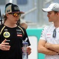 Kimi Raikkonen dan Nico Rosberg di GP F1 Malaysia