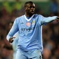 Yaya Toure di Pertandingan Liga Premier Barclays Antara Stoke City Melawan Manchester City