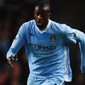 Yaya Toure di Pertandingan Liga Premier Barclays Antara Stoke City Melawan Manchester City