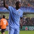Yaya Toure di Pertandingan Pertandingan UEFA Liga Premier Grup A Villarreal Melawan Manchester City