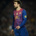 Gerard Pique di Spanish League Football Match