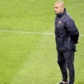 Pep Guardiola saat Champions League Training Session