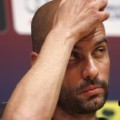 Pep Guardiola saat News Conference