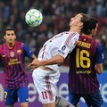 Zlatan Ibrahimovic di Leg Pertama Liga Champions Melawan FC Barcelona