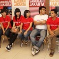 Dinda Kanya Dewi dan Lola Amaria di Jumpa Pers 'Sanubari Jakarta'